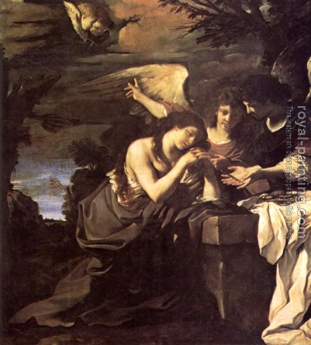 Guercino : Magdalen and Two Angels
